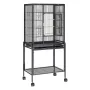 54 inch Standing Large Bird Cage, Carbon Steel Flight Bird Cage for Parakeets, Cockatiels, Parrots, Macaw with Rolling Stand and