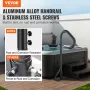 Hot Tub Handrail, 360 Rotatable Spa Side Handrail with 48"-63" Adjustable Height, Rust-proof Aluminum Spa Step Hot Tub Hand Rail