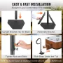 Hot Tub Handrail, 360 Rotatable Spa Side Handrail with 48"-63" Adjustable Height, Rust-proof Aluminum Spa Step Hot Tub Hand Rail