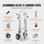 Aluminum Hand Truck, 4 in 1, 453.6 kg Load Capacity, Heavy Duty Industrial Convertible Folding Hand Truck and Dolly, Utility Car