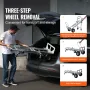Aluminum Hand Truck, 4 in 1, 453.6 kg Load Capacity, Heavy Duty Industrial Convertible Folding Hand Truck and Dolly, Utility Car