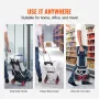 Folding Hand Truck, 176 lbs Load Capacity, Aluminum Portable Cart, Convertible Hand Truck and Dolly with Telescoping Handle and 