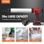 20V trådløs elektrisk blomstrende pistol 20 oz/600 ml med 4