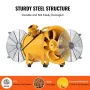 Portable Ventilator, 254mm Heavy Duty Cylinder Fan, 300W Strong Shop Exhaust Fan 1942CFM, 3m Power Cord (No charging head), Indu