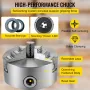 K11-160 6 Inch 3 Jaw Lathe Chuck Self Centering Harden Steel Semi-steel Internal Jaw 160mm Milling Machine Cast Iron