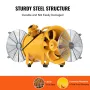 Portable Ventilator, 304.8mm Heavy Duty Cylinder Fan, 500W Strong Shop Exhaust Fan 2500CFM, 3m Power Cord (No charging head), In