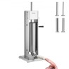 Manual Sausage Stuffer, 11LBS/7L Capacity, Two Speed 304 Stainless Steel Vertical Sausage Stuffer, Sausage Filling Machine with