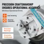 KP2-3/4 Lathe Chuck, 4-Jaw 2.75" Diameter, Metal Lathe Chuck Turning Machine Accessories, Self-centering Tool, for Lathe, Precis
