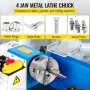 K12-125 125mm 5 tommer 4 kæbe Lathe Chuck Reversible Self