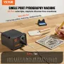 Wood Burning Kit, 200~700°C Adjustable Temperature with Display, Wood Burner with 1 Pyrography Pen, 23 Wire Nibs, 1 Pen Holder, 