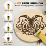 Træbrændingssæt 200 ~ 700 ° C Justerbar pyrografi Pen Burner 23