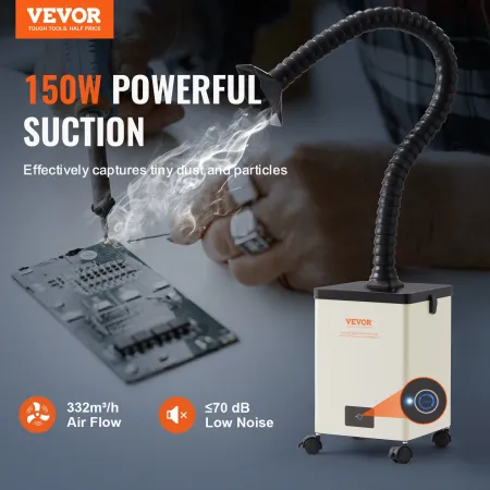 150w lodde røg Extractor 3-trins filtre 332 mâ³/h stærk sugning