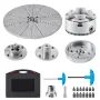 KP965 Lathe Chuck, 4-Jaw 9.5 cm Diameter, Metal Lathe Chuck Turning Machine Accessories with 5 Sets of Jaws, Self-centering Tool