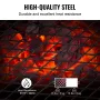 Folding Campfire Grill, Heavy Duty Steel Mesh Grate, 57cm Portable Camping Grates Over Fire Pit, Camp Fire Cooking Equipment