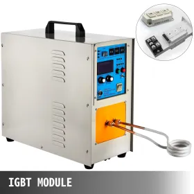 15KW High Frequency Induction Heater 30-100 KHz Heater Furnace Melting Furnace LH-15A 230V Heating Furnace System