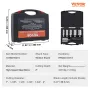 Annular Cutter Set, 6 pcs Weldon Shank Mag Drill Bits, 2" Cutting Depth, 1" to 2" Cutting Diameter, M2AL High-Speed Steel, with 