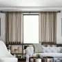 Double Rod Curtain Rods, 91.4-182.9 cm Adjustable Length, Black Double Curtain Rods with Round Finials, 2.5 cm and 1.9 cm Diamet