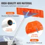 Snow Roof Rake, 63.5 cm Plastic Blade Snow Removal Tool, 640.1 cm Reach Aluminium Handle, Superior Roof Shovel with Anti-Slip Ha