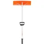 Snow Roof Rake, 63.5 cm Plastic Blade Snow Removal Tool, 640.1 cm Reach Aluminium Handle, Superior Roof Shovel with Anti-Slip Ha