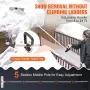 Snow Raof Rake, 25 "Blade Snow Removal Tool, 21ft Reach