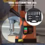 Annular Cutter Set, 13 pcs Weldon Shank Mag Drill Bits, 2.5 cm Cutting Depth, 1.1 to 1-2.7 cm Cutting Diameter, M2AL HSS, 2 Pilo