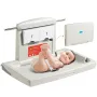 Vægmonteret baby skiftestation, vandret foldbar