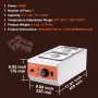Chokolade Tempering Machine Chocolate Melting Pot 9 lbs 2 Tanks