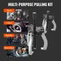 Gear Puller Set, 7.6 cm and 17.8 cm Puller Kit, 3 Jaw Gear Bearing Flywheel Pulley Removal Tool, 2 or 3 Reversible Jaws Wheel Pu