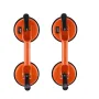 Glass Suction Cup, 11.9 cm 2 Pack 149.7 kg Load Capacity, Vacuum Suction Cup with Aluminum Handle, Heavy Duty Industrial Suction