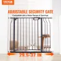 Baby Gate, 29.5"-37" Extra Wide, 30" High, Dog Gate for Stairs Doorways and House, Easy Step Walk Thru Auto Close Child Gate Pet