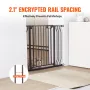 Baby Gate, 29.5"-37" Extra Wide, 30" High, Dog Gate for Stairs Doorways and House, Easy Step Walk Thru Auto Close Child Gate Pet
