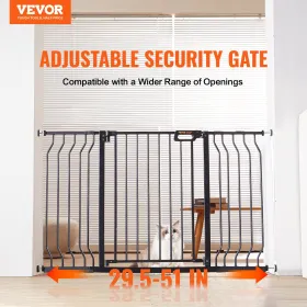 Baby Gate, 29,5 "-53" Ekstra bred, 30 "høj, hundeport til