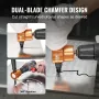 Dobbelt hovedplade Nibbler Metal Cutter Power Drill Attaching