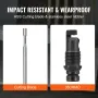 Double Head Sheet Nibbler Metal Cutter Power Drill Attachment Cutting Tool