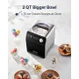 2 kvart automatisk ismaskine elektrisk yoghurt gelato gør sort