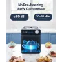 1.9 L Automatic Ice Cream Machine Electric Yogurt Gelato Make Black