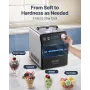 2 kvart automatisk ismaskine elektrisk yoghurt gelato gør sort