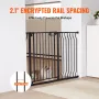 Baby Gate, 74.9 cm-122.9 cm Extra Wide, 76.2 cm High, Dog Gate for Stairs Doorways and House, Easy Step Walk Thru Auto Close Chi