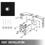 12 tommer industriel ventilationsekstraktor Metal Axial