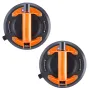Glass Suction Cup, 20.3 cm 2 Pack 279 kg Load Capacity, Vacuum Suction Cup with Steel Handle & Carry Box, Heavy Duty Industrial 