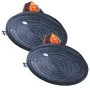 Glass Suction Cup, 20.3 cm 2 Pack 279 kg Load Capacity, Vacuum Suction Cup with Steel Handle & Carry Box, Heavy Duty Industrial 