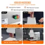Commercial Meat Tenderizer, Heavy Duty Stainless Steel Kitchen Tool with Handle, Meat Tong, and Cleaning Brush, 450W Electric Me