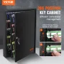 200-Key Cabinet Key Lock Box med justerbare stativer og