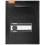 1.7 Cub Depository Safe, Deposit Safe with Drop Slot, Electronic Code Lock and 2 Emergency Keys, 17.71'' x 13.77'' x 13.77'' Bus