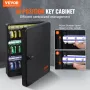 48-Key Cabinet Key Safe med kombinationslås og nøgler