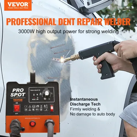 Stud Welder Dent Repair Kit 3 KW Spot Welder Dent Puller & 6 Welding Modes