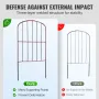 Garden Fence, No Dig Fence 731.5 cm (H)x 396.2 cm(L) Animal Barrier Fence, Underground Decorative Garden Fencing with 5.1 cm Spi