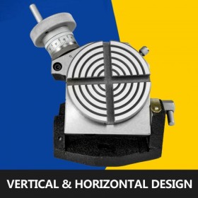 Rotary Table 4 INCH/100 MM Horizontal Vertical Rotary Table 4-Slot Rotary Table for Milling Machine MT-2 Rotary Table for