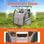 Cat Carrier with Wheels, Rolling Pet Carrier with Telescopic Handle and Shoulder Strap, Dog Carrier with Wheels for Pets under 1