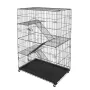 Catio, 4-lags store kattebure indendørs, aftagelig metal